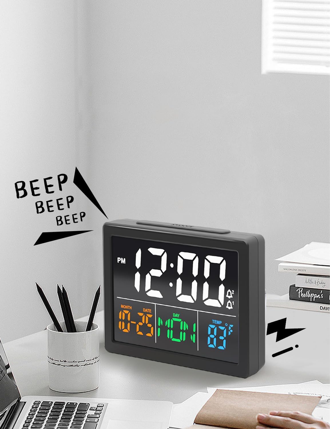 JALL time display supports 12/24 hour formats for flexibility