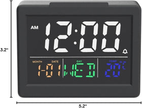 JALL alarm clock backup battery maintains time during outages