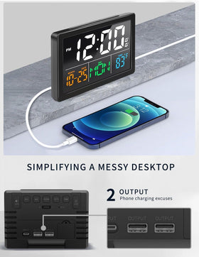 JALL clock temperature readout helps monitor room conditions