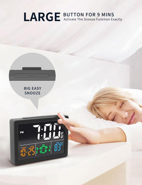 JALL alarm clock with eight sounds for personalized wake-ups