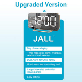 JALL alarm offers up to 100 dB and gentle wake options.