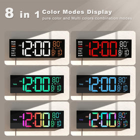 JALL clock mounted on wall or placed on a desktop for flexible setup