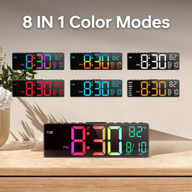 JALL clock can be mounted on wall or placed on a desk for flexible use.