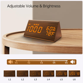 Wooden design enhances bedroom decor with warm, natural aesthetics.