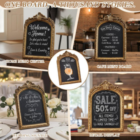 Jaloro chalkboard sign offered with wall-hanging option for flexible display.
