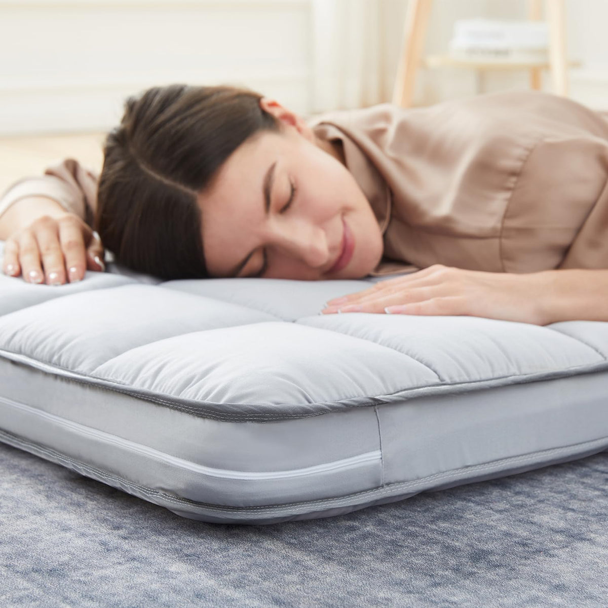 Jamdok portable sleep pad ideal for camping or guest stays.
