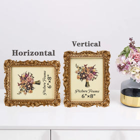JANDERART gold picture frame pairs with photos and decor in bedrooms or living rooms.