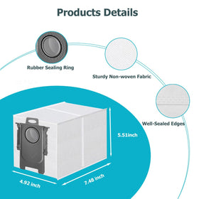 Janhaley easy-install dust bags for tool-free setup