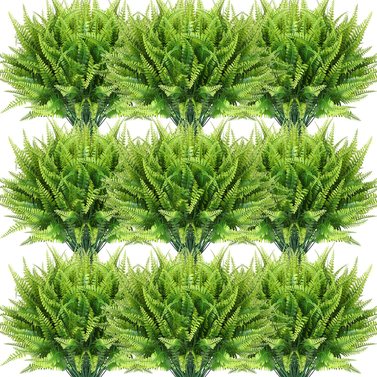 Janinka Boston fern stem closeup showing realistic texture for easy arrangement.