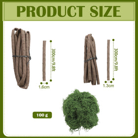 Janinka deep green moss attachment adds lush forest vibes to displays.