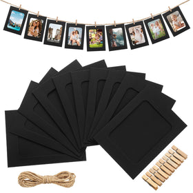 Janlaugh 100-frame kit for 4x6 photos on a stylish wall display.