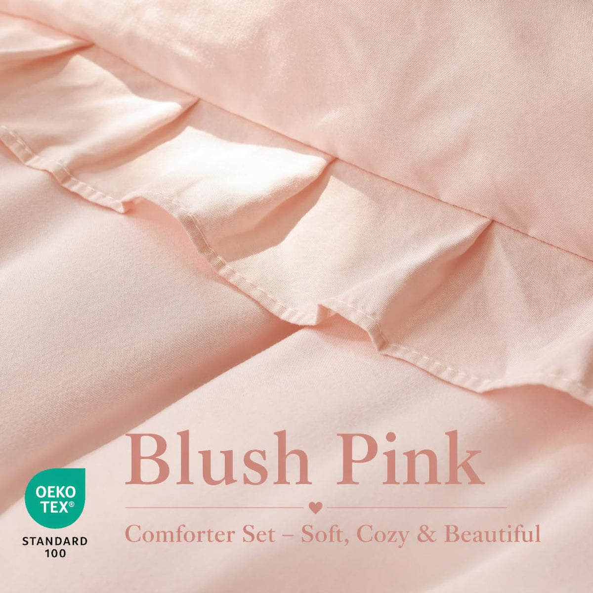 JANZAA lightweight all-season bedding provides year-round comfort without overheating.