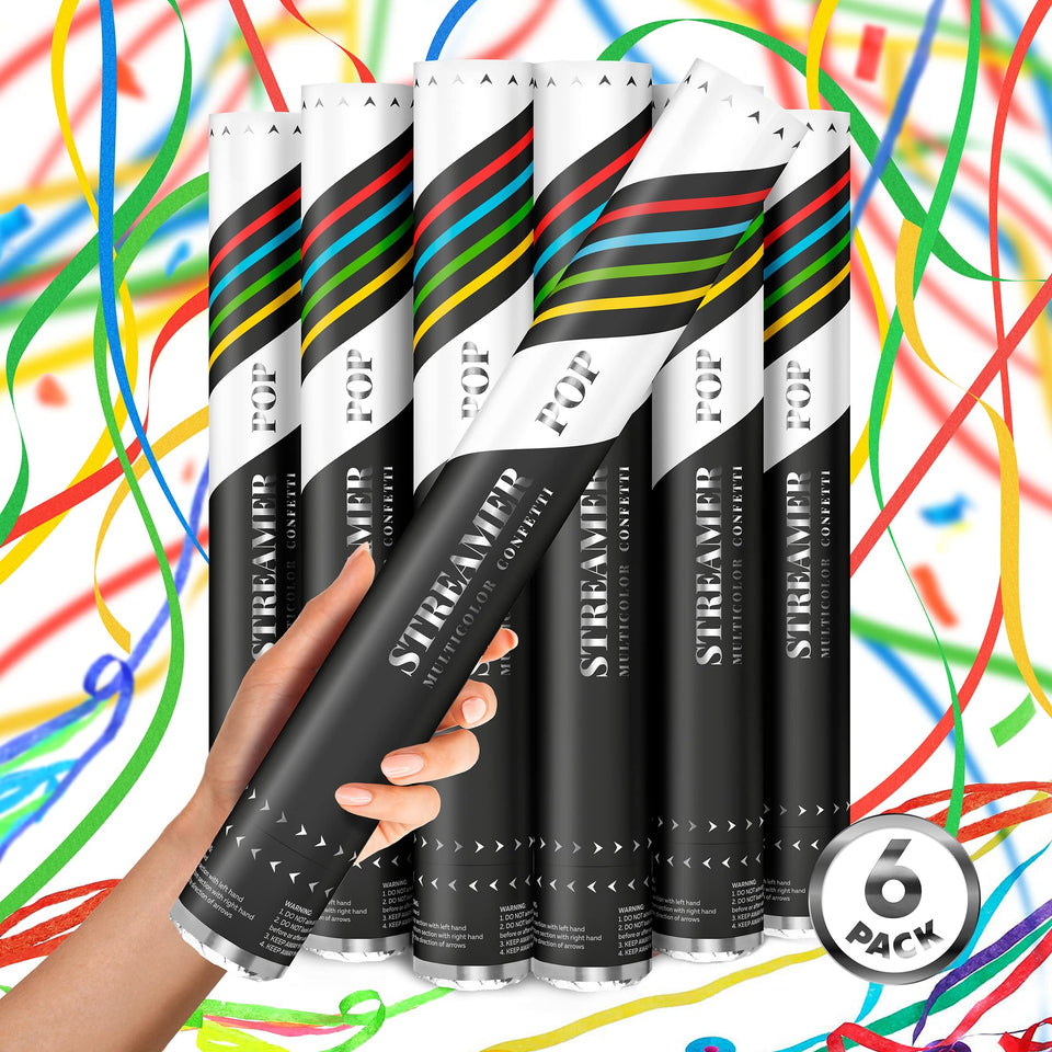 JAPJA confetti cannon 6-pack setup for vibrant party moments