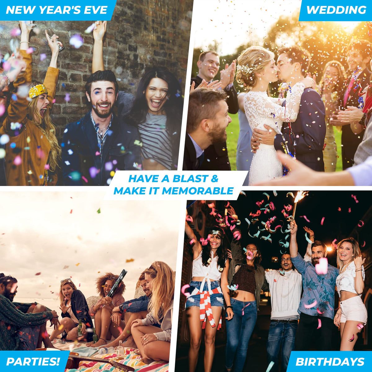 JAPJA biodegradable confetti is lightweight and safe for celebrations