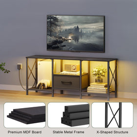 JARHETUN Black finish adds a sleek, modern look to living spaces.
