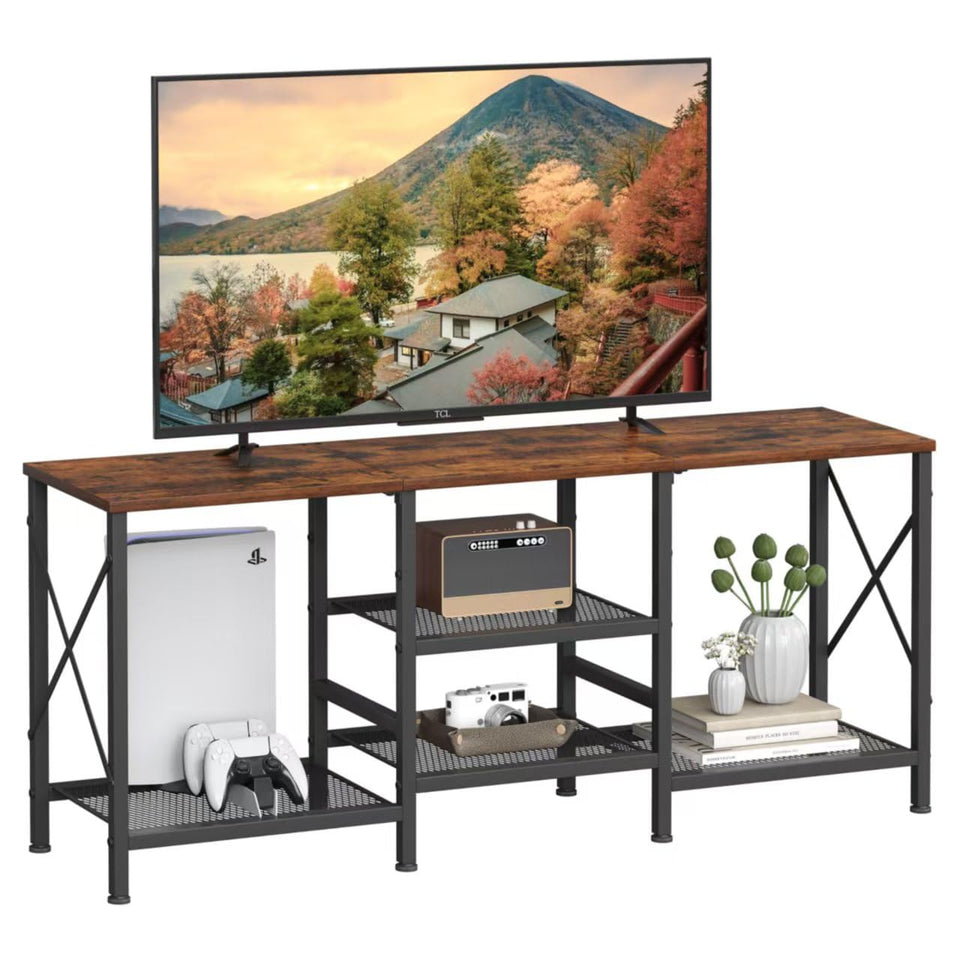 JARHETUN TV Stand on top view for 55-inch TVs with clean, accessible surface.