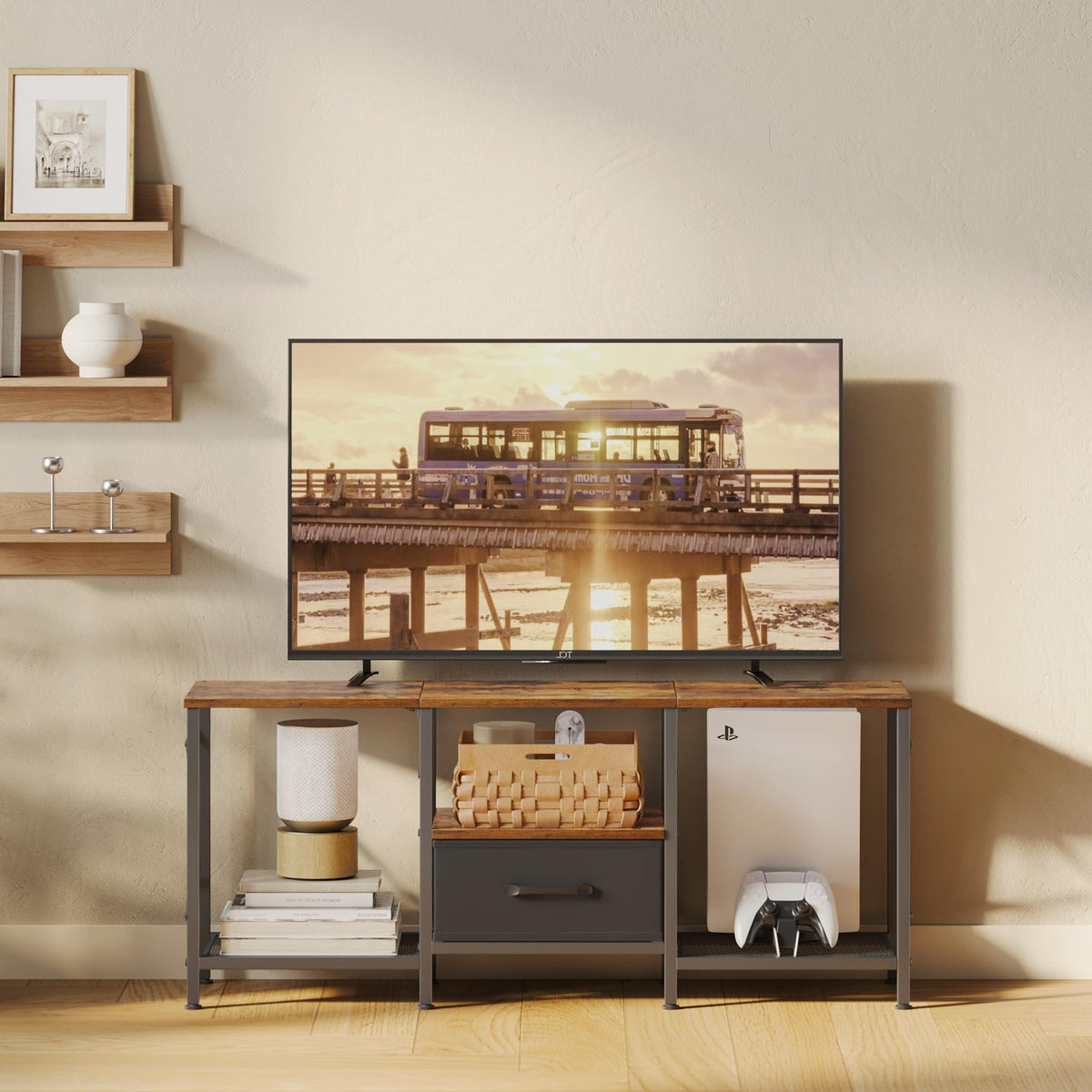 JARHETUN TV Stand dimensions 47.2 by 19.9 inches.