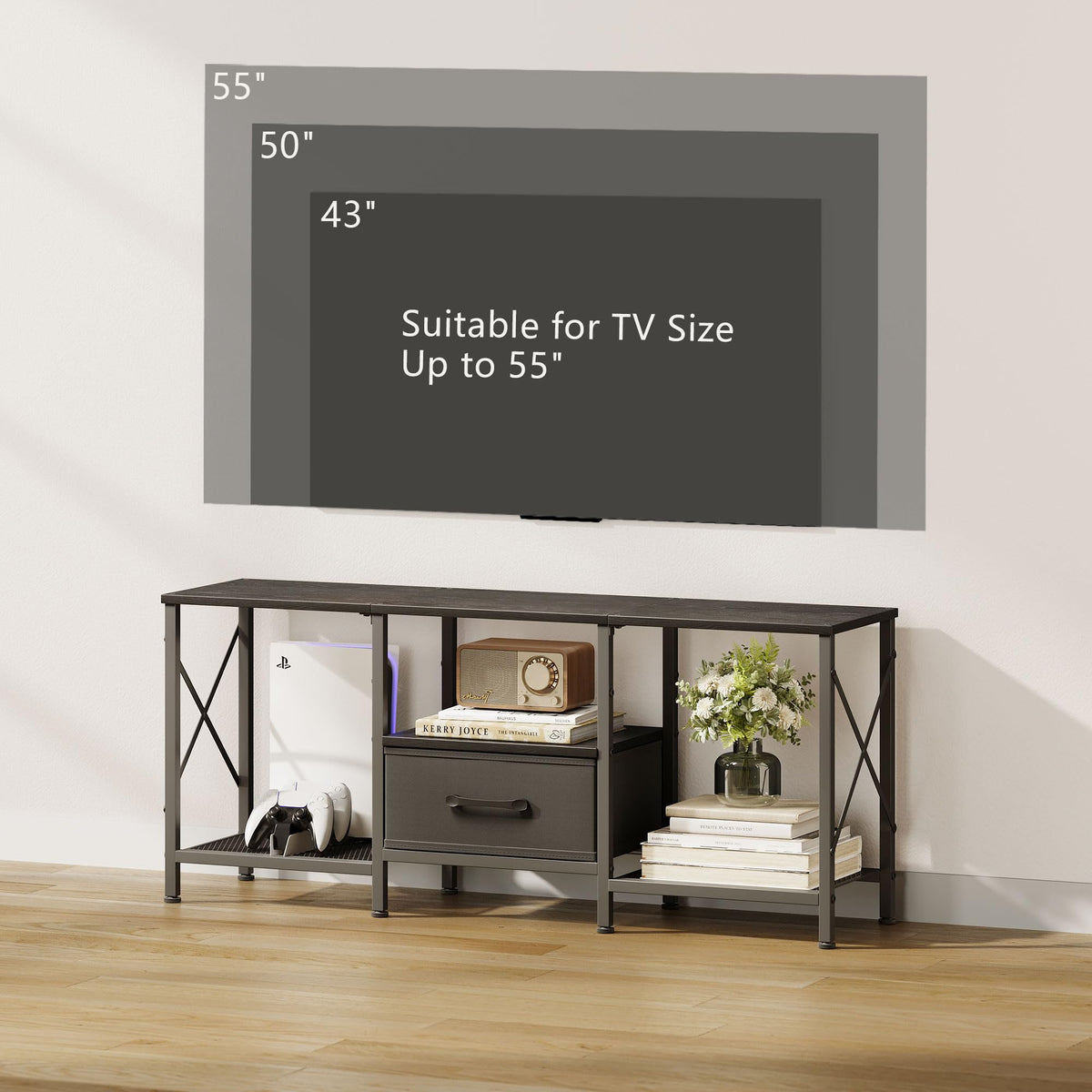 JARHETUN TV Stand – easy assembly with included tools