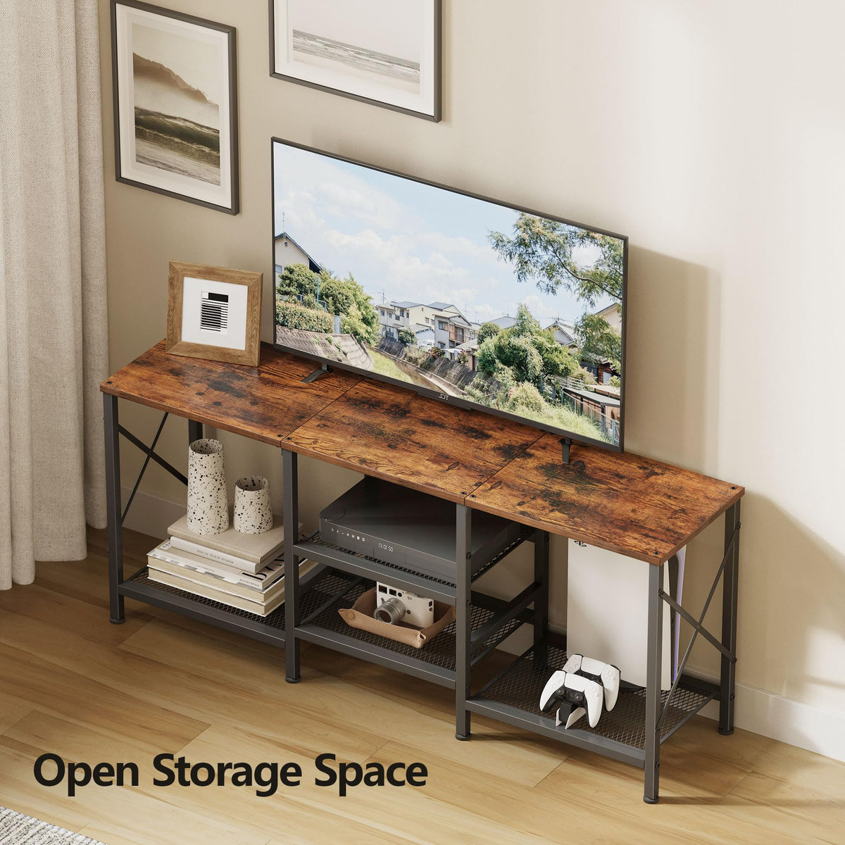 JARHETUN X-frame provides sturdy support for daily living room use.