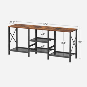 JARHETUN TV Stand open shelves showcase practical storage display.