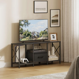 JARHETUN TV Stand – sturdy metal frame provides stable support