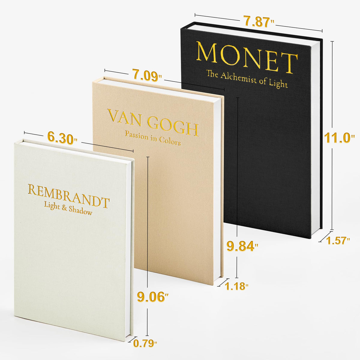 Soft linen covers and elegant lettering add romantic charm to JARLINK books