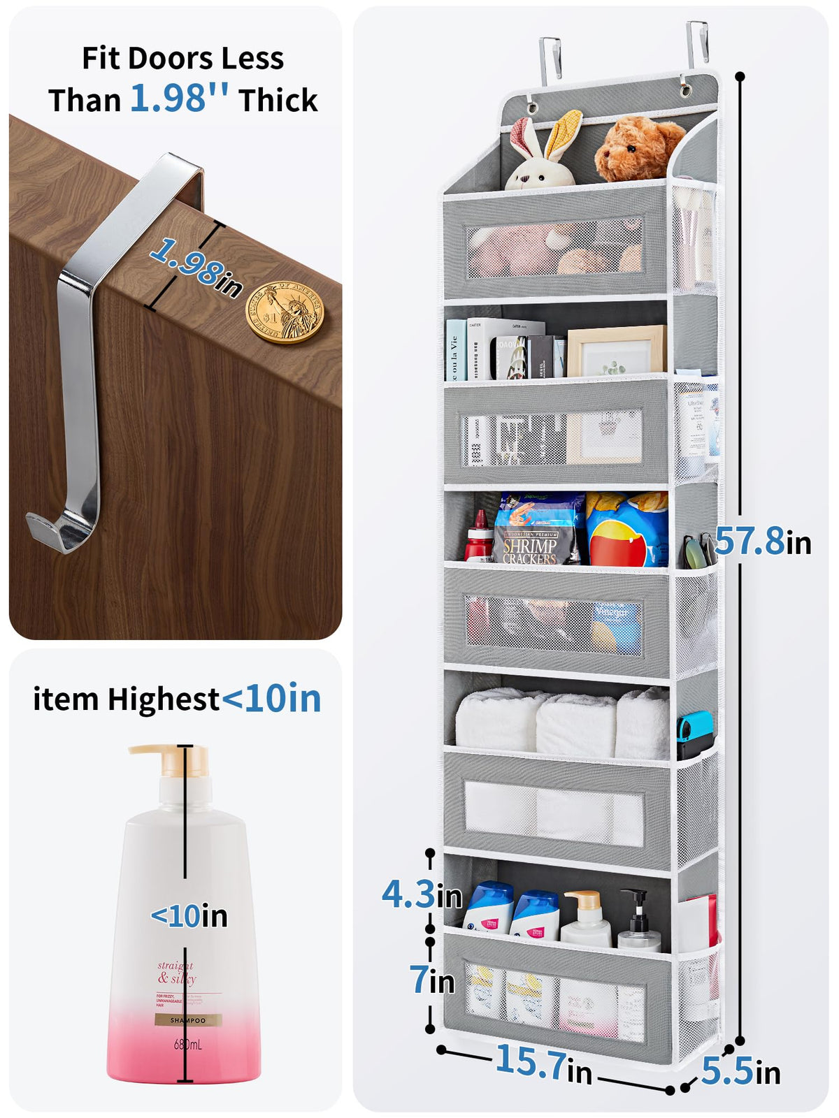 JARLINK anti-tilt design keeps contents stable when the door moves.