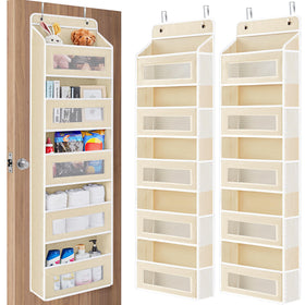 JARLINK beige door organizer with front pockets for quick access.