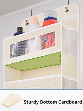 JARLINK beige door organizer pockets measure 15.7 inches for long items.