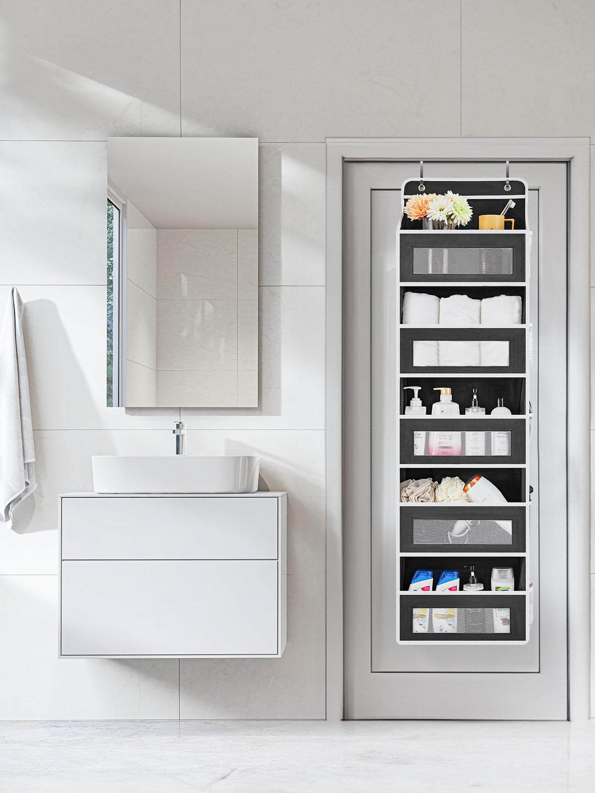 Jarlink door organizer assembly steps showing quick setup for clutter-free closets