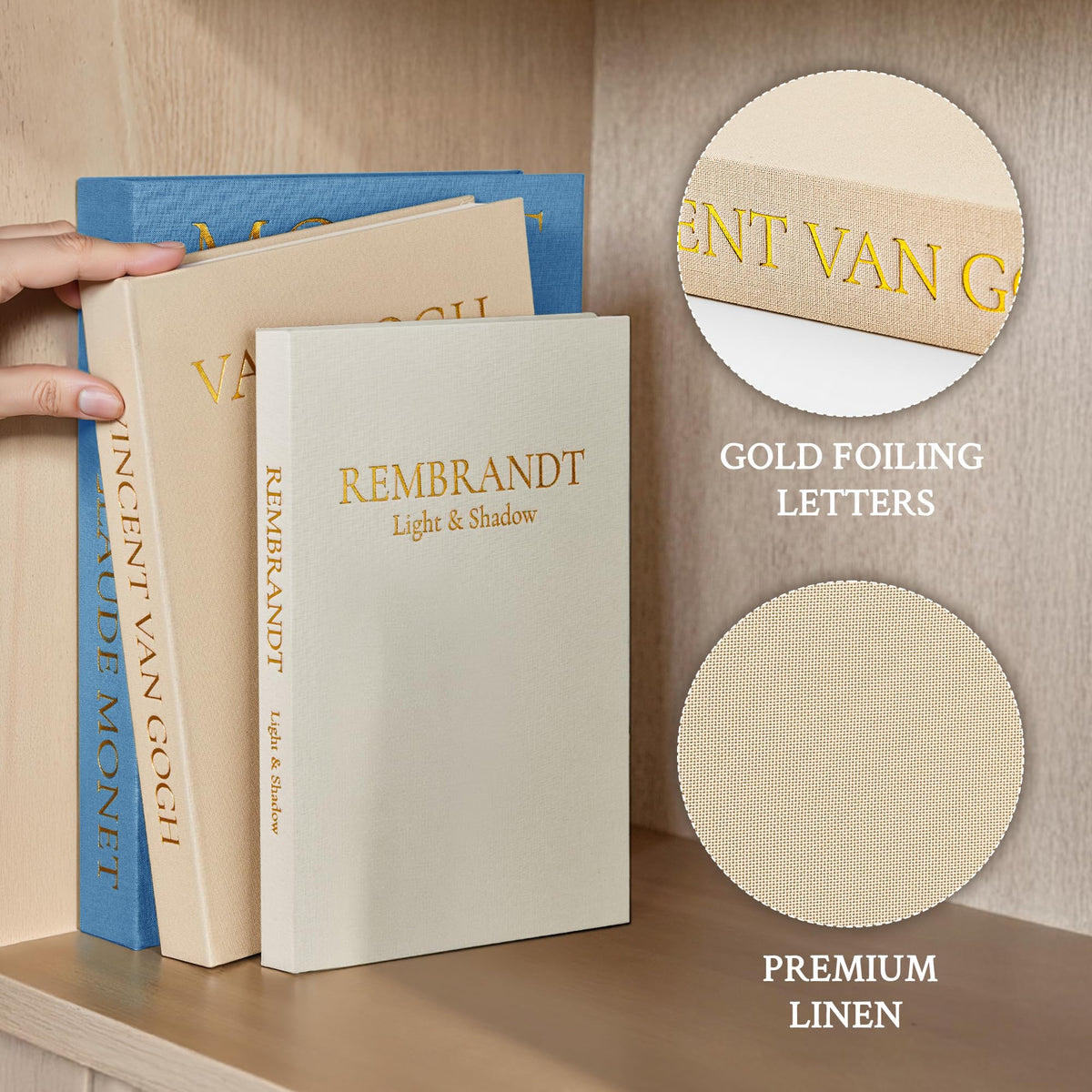 Dual-purpose JARLINK books store small items while maintaining decor