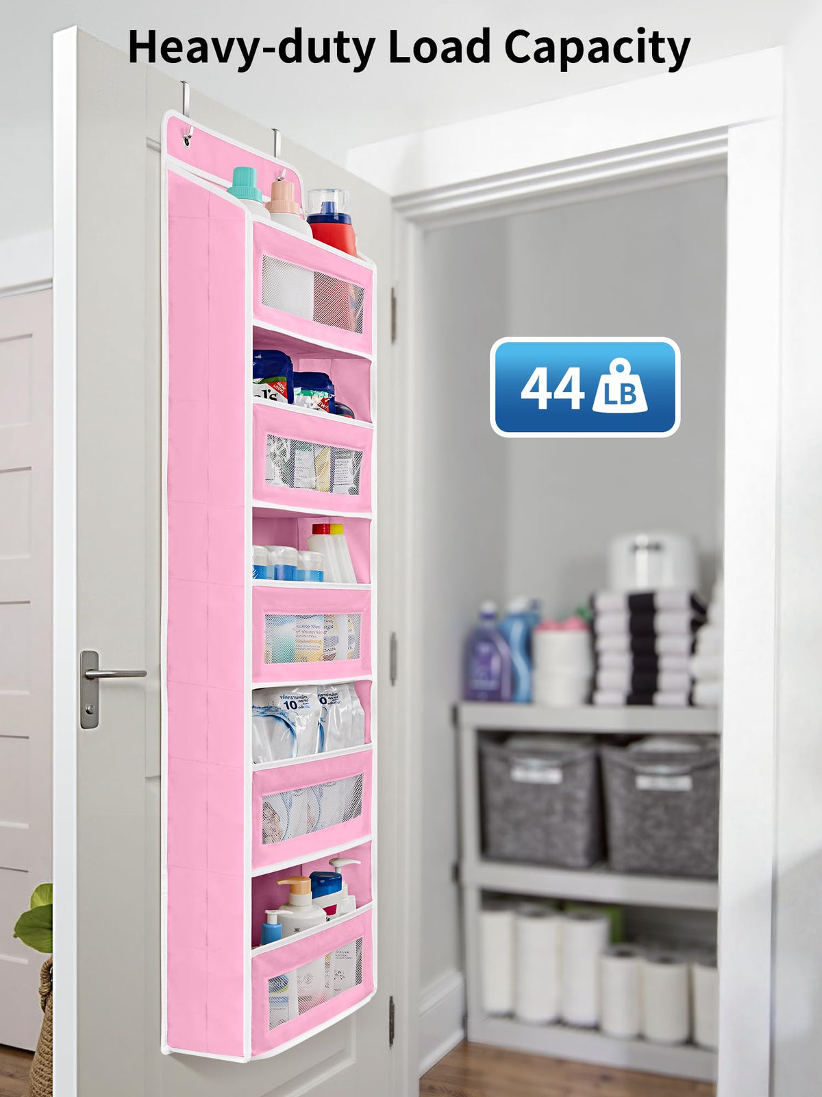 JARLINK easy-install hooks fit doors up to 1.98 inches thick.