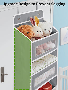 JARLINK five-large-pocket organizer provides ample storage behind a door.