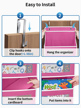 JARLINK rose pink organizer in a bedroom scene blending with decor