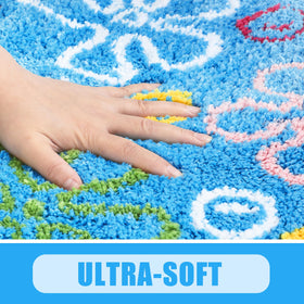 JarThenaAMCS bath mat at the front door adds color and practicality