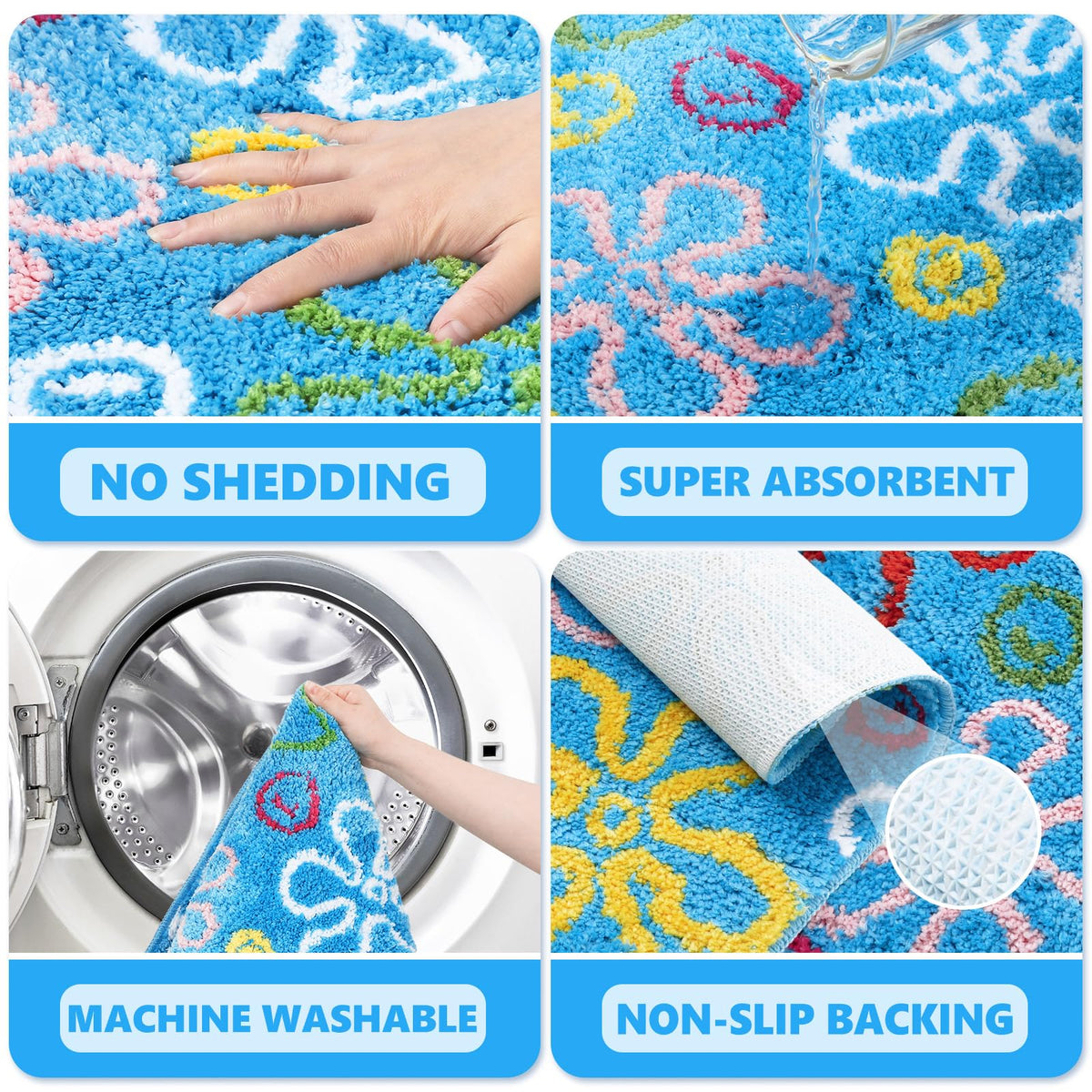 JarThenaAMCS interior outdoor-friendly bath mat stands up to daily use