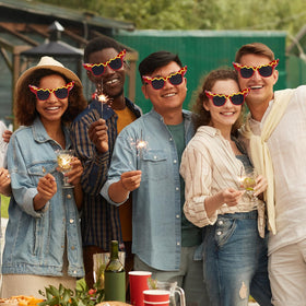 JarThenaAMCS party glasses are great photo props for holidays and birthdays.