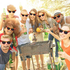 JarThenaAMCS hot dog eyewear adds whimsy to costumes and events.