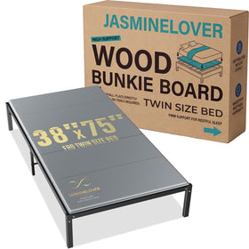 JASMINELOVER bunkie board twin 38x75 with reinforced edges for stable sleep surface.