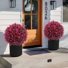 Jasmpig UV-resistant faux plant detail resists sun and weather.