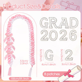 JATEBI pink bow pearl accents decorate cap and event decor beautifully.