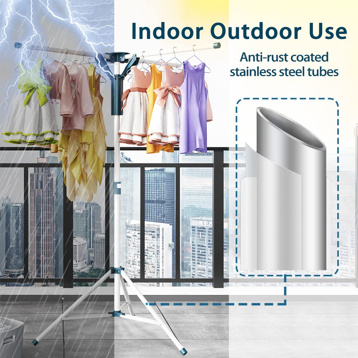 JAUREE compact drying rack ideal for travel.
