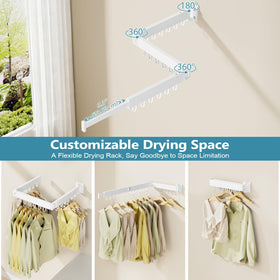 Jauree drying rack installs easily with no assembly required