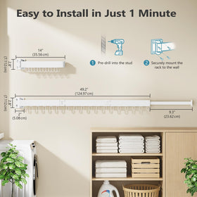 Jauree rack suitable for indoor or outdoor spaces like bathrooms and patios