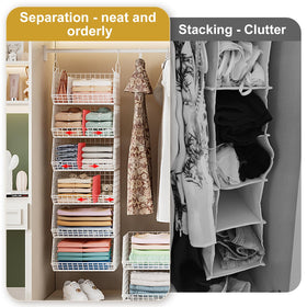 Jautokerdar system stores sweaters, hats, and belongings neatly and accessibly.
