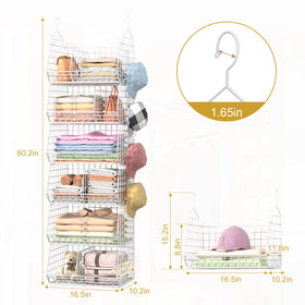 Jautokerdar white finish complements any closet style and decor.