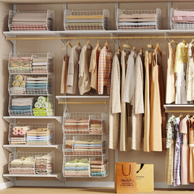 Jautokerdar wide-view closet organizer built for sweaters, shoes, and accessories