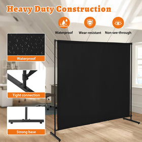 JAUZVIL room divider spans 71 by 71 inches for room zoning.