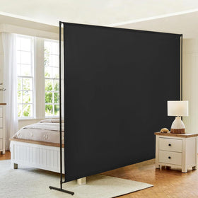 JAUZVIL room divider single panel in black for private zone separation.
