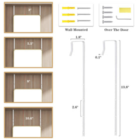 JAWGLOW full body mirror supports flexible placement on doors or walls.